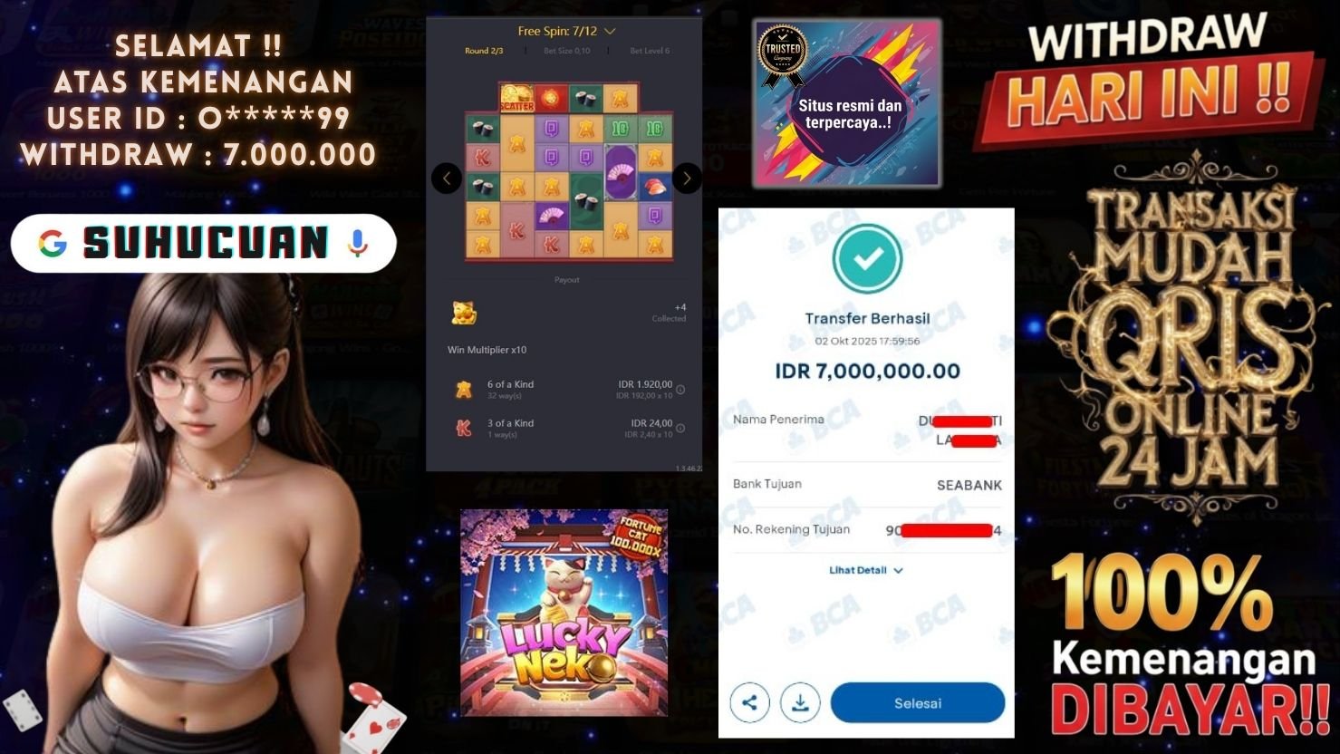 SUHUCUAN JACKPOT SLOT LUCKY NEKO